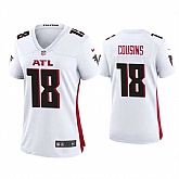 Women's Atlanta Falcons #18 Kirk Cousins White Stitched Jersey Dzhi,baseball caps,new era cap wholesale,wholesale hats